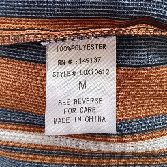 Fashion Nova Off-Shoulder Striped Crop Top - Picture 6 of 7